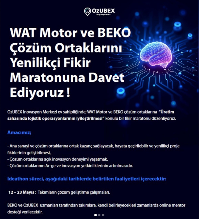 OzUBEX Ideathon on Improving Logistics Operations in the Production Field: WAT Motor & BEKO