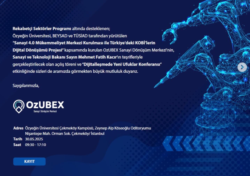 OzUBEX is opening with the participation of our Minister of Industry and Technology, Mr. Mehmet Fatih Kacır.