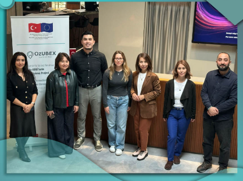 Almaty Management University Girişimcilik ve İnovasyon Okulu’ndan Kseniya Yuzhaninova ve Daniyar Medetov’u OzUBEX’te ağırlamaktan mutluluk duyduk
