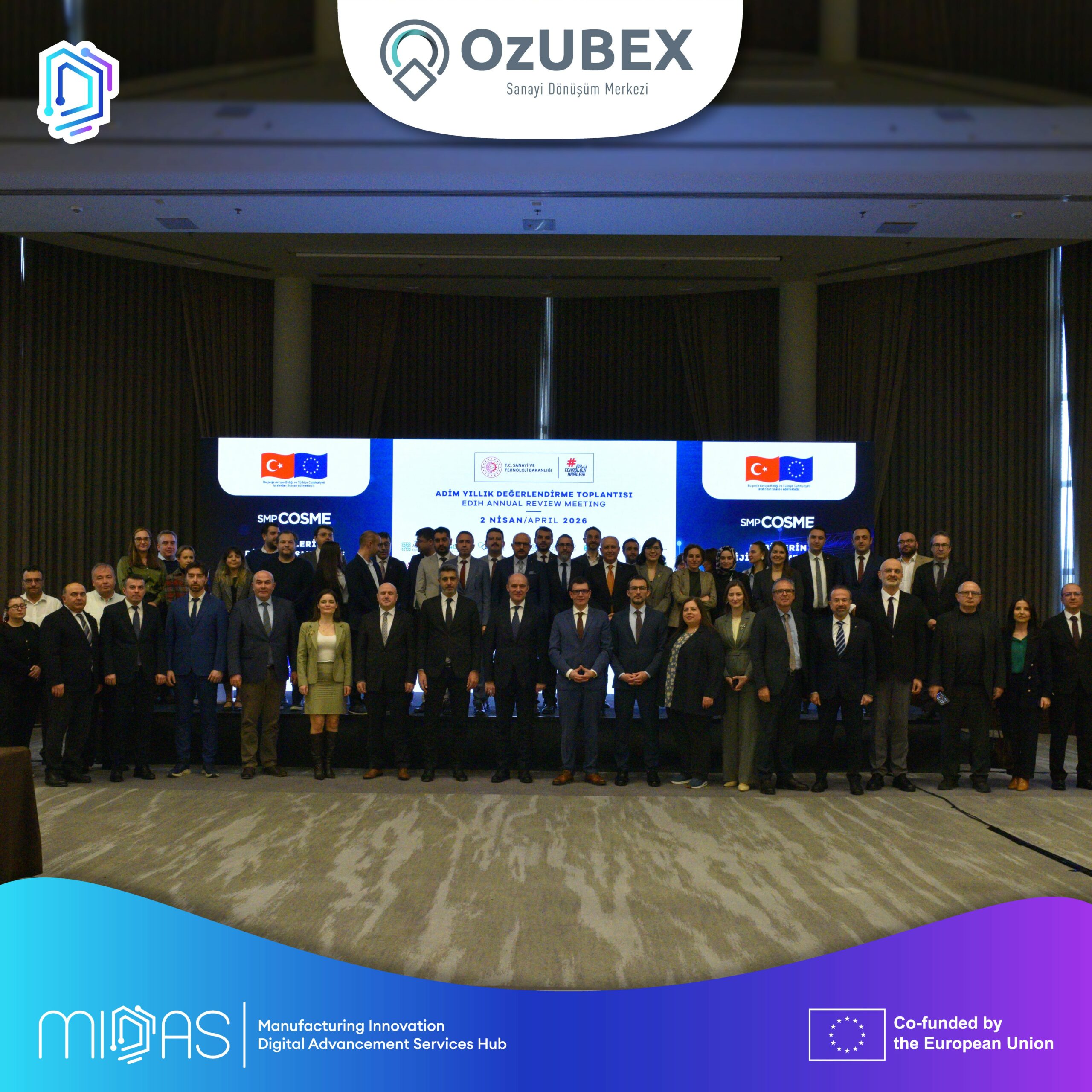 We attended the EDIH Coordination Meeting in Ankara, organized with the Ministry of Industry and Technology and KOSGEB, together with İHKİB.
